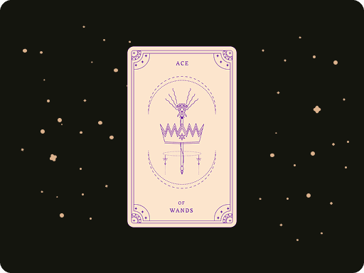 Upright Ace of Wands by Ceerly