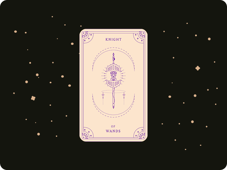 Upright Knight of Wands by Ceerly