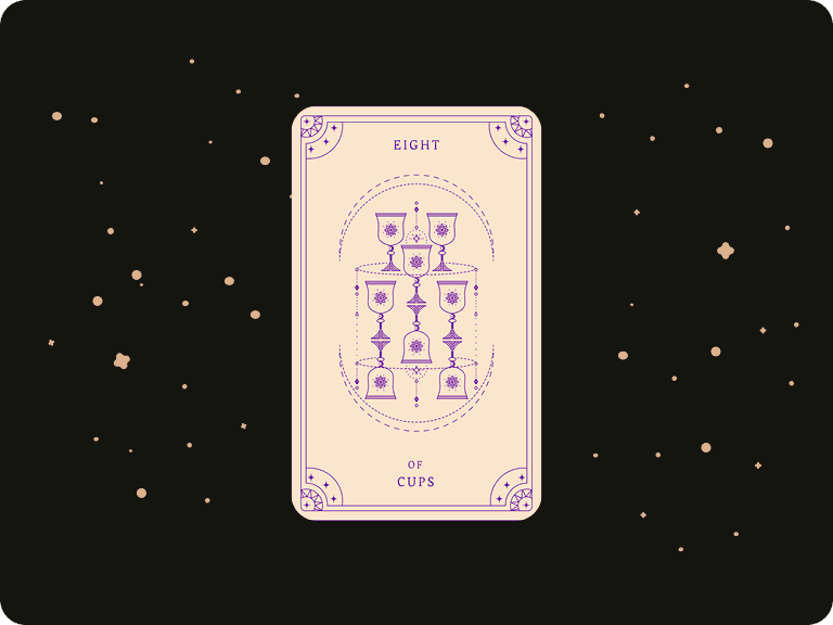 Upright Eight of Cups by Ceerly