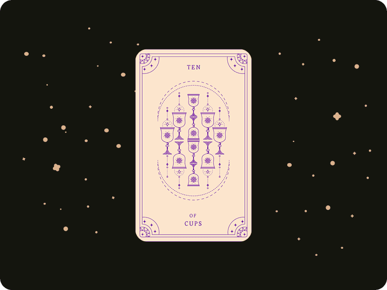 Upright 10 of Cups by Ceerly