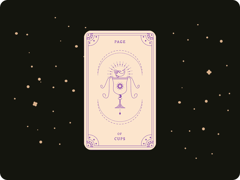 Upright Page of Cups by Ceerly