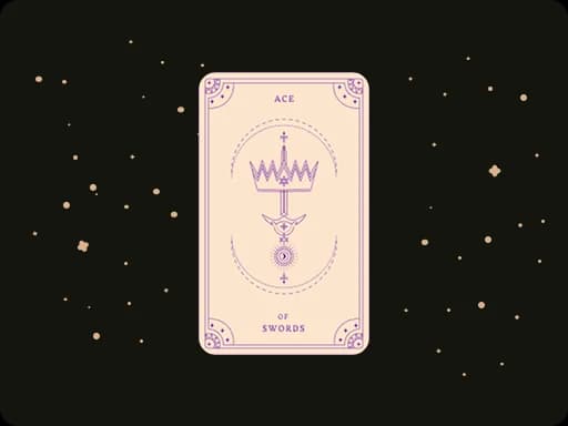 upright Ace of Swords