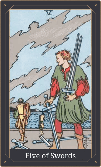 Cinco de Espadas Significado