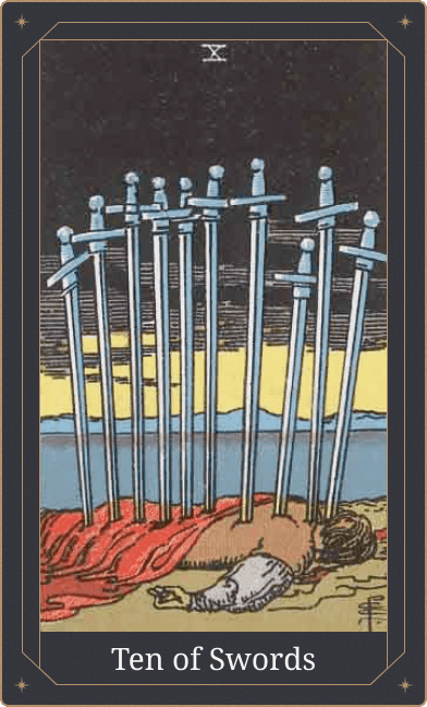 Diez de Espadas Significado
