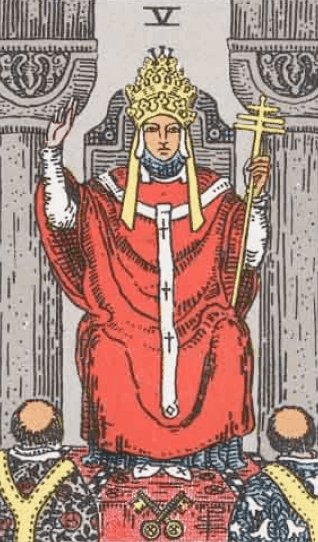 O Hierofante Significado de Carta de Tarô