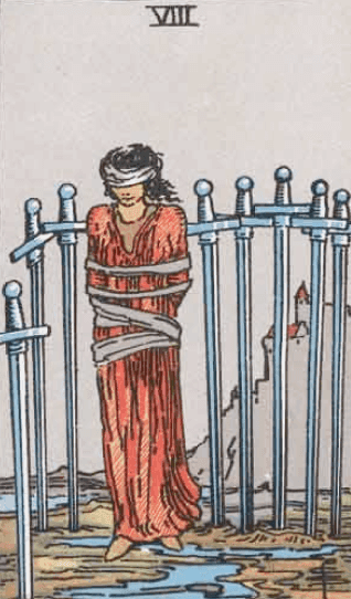 Oito de Espadas Significado de Carta de Tarô