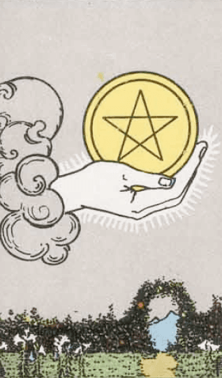 Ás de Ouros Significado de Carta de Tarô