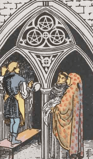 Três de Ouros Significado de Carta de Tarô