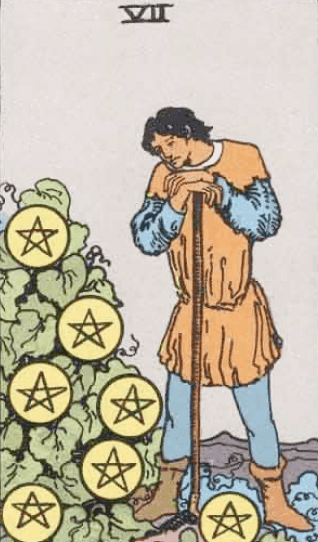 Sete de Ouros Significado de Carta de Tarô