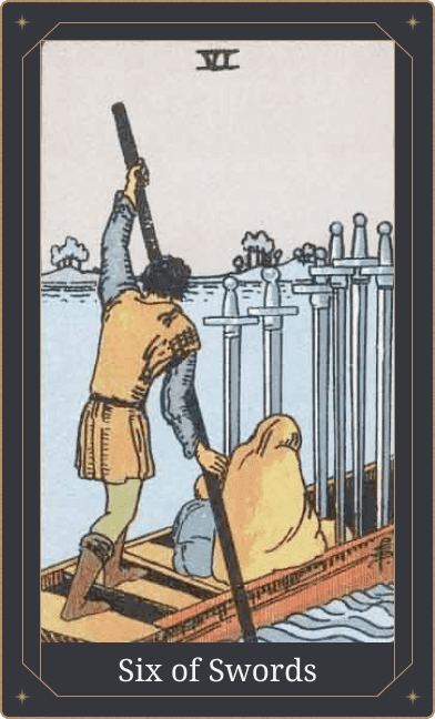 Seis de Espadas Significado