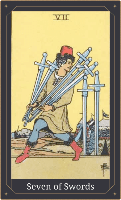 Siete de Espadas Significado