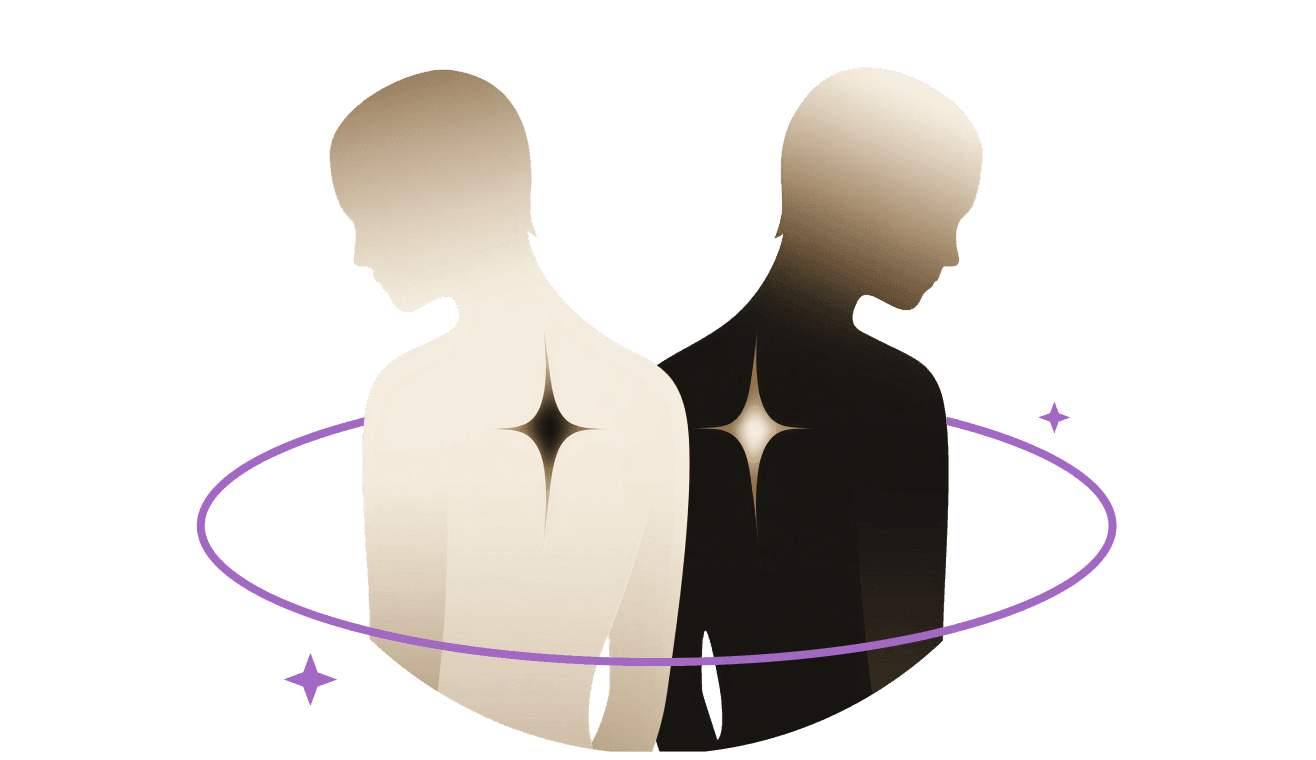 Dibujo y lectura de llama gemela